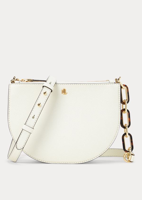 Ralph Lauren Pebbled Læder Crossbody Taske Dame Danmark (GAOXQ1230)